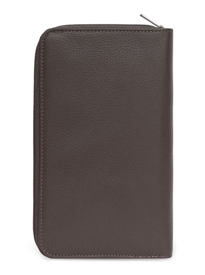 Compañero de viaje - 1 volet - cuero confort hexagona Taupe - Kiabi