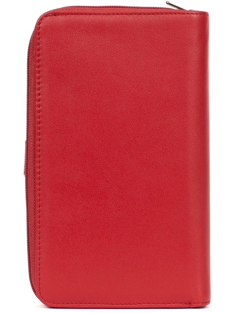 Compañero de viaje - 1 volet - cuero multico hexagona Rojo - Kiabi