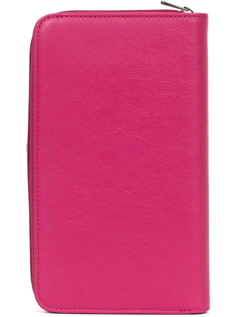 Compañero de viaje - 1 volet - cuero multico hexagona Rosa fucsia - Kiabi