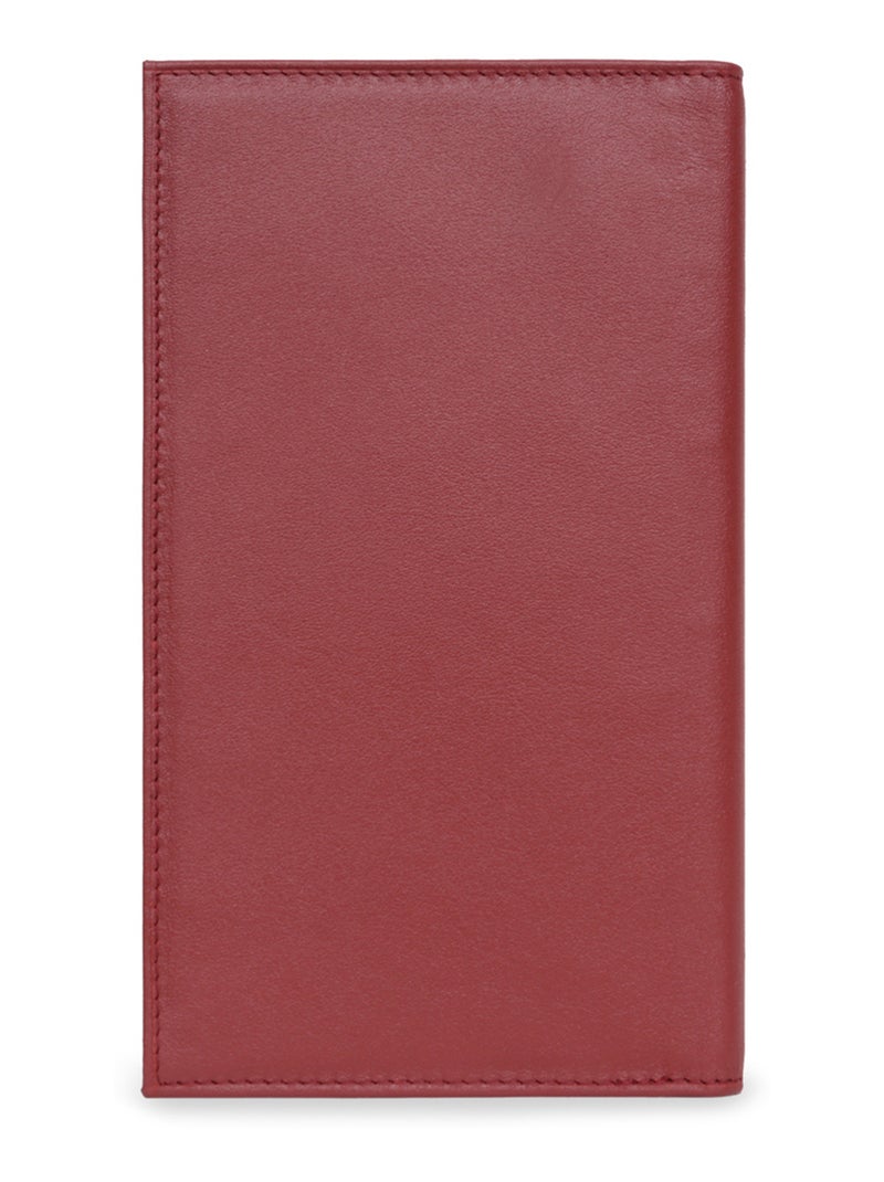 Compañero de viaje - 1 volet - cuero soft hexagona Rojo - Kiabi