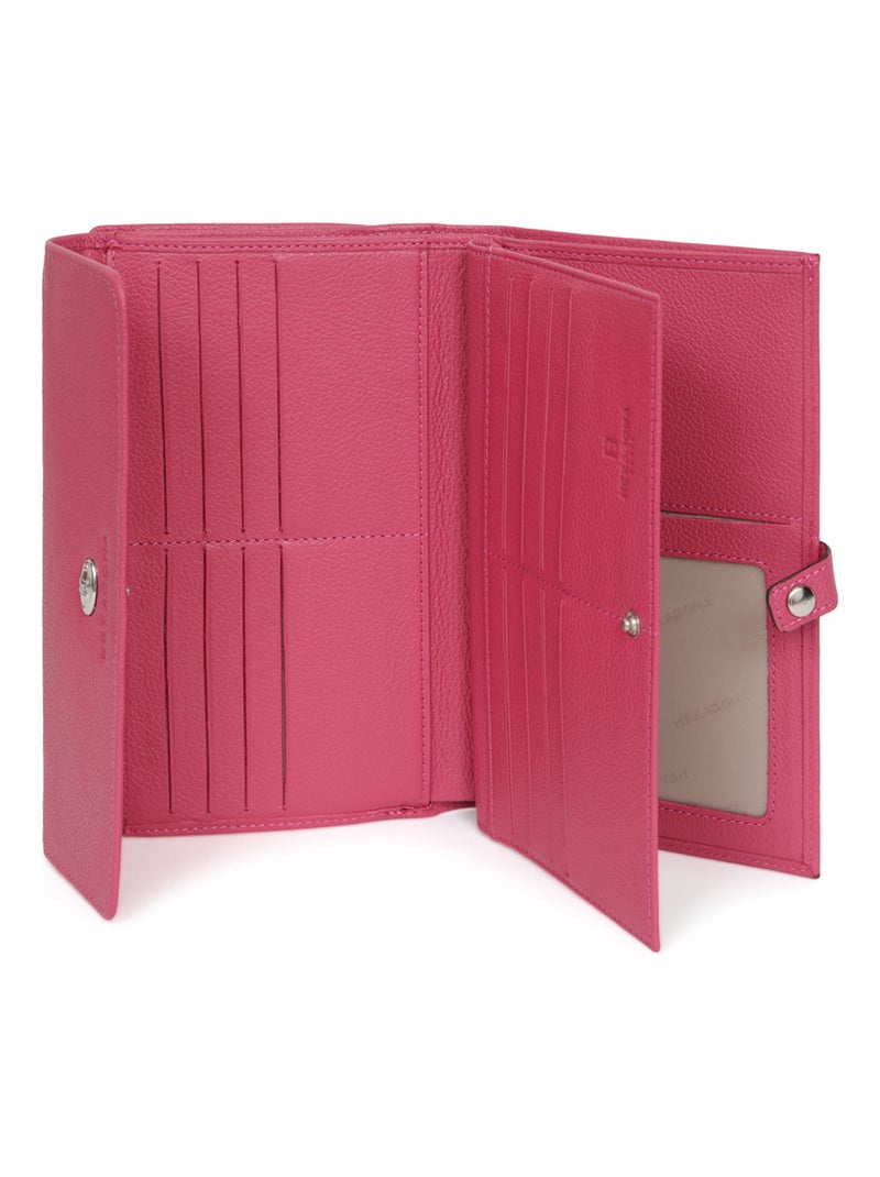 Compañero de viaje - 2 paneles - cuero confort hexagona Rosa fucsia - Kiabi