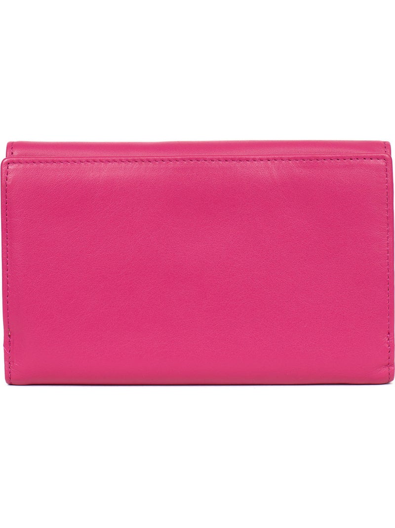 Compañero de viaje - 2 paneles - cuero multico hexagona Rosa fucsia - Kiabi