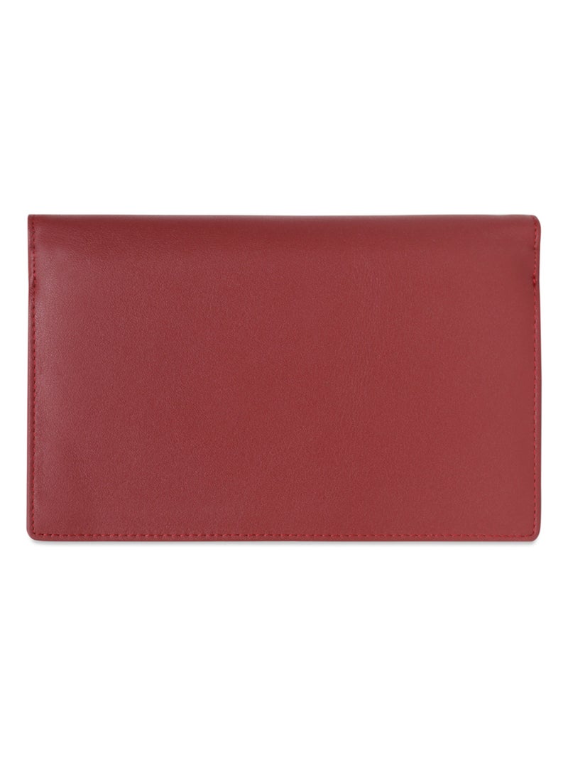 Compañero de viaje - 2 paneles - cuero soft hexagona Rojo - Kiabi