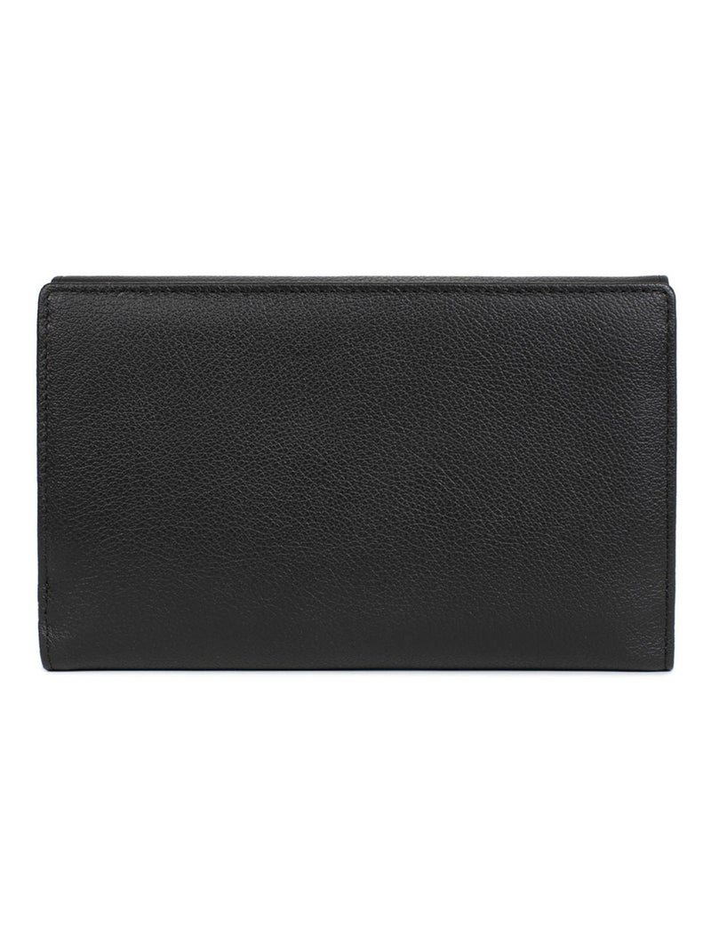 Compañero de viaje - 2 paneles - Detener RFID - Cuero BAHIA Negro Multicolor - Kiabi