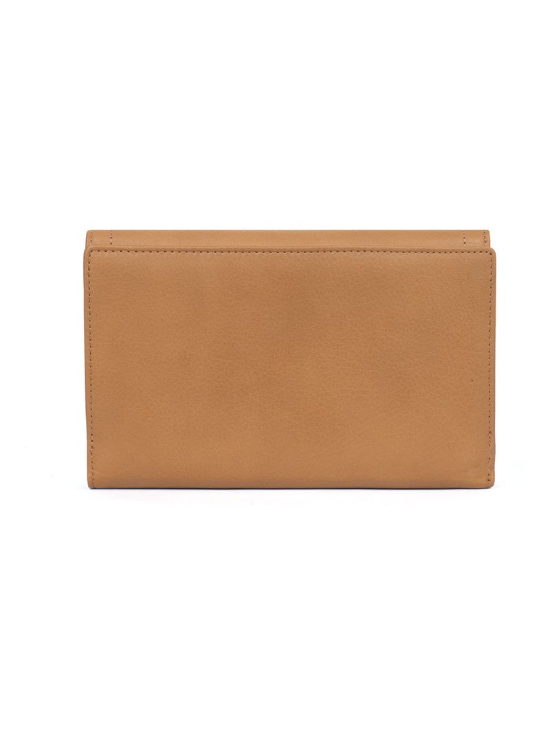 Compañero de viaje - 2 paneles - detener rfid - cuero sauvage hexagona Beige - Kiabi