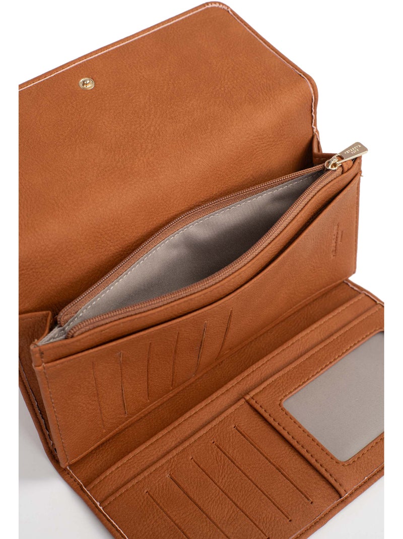 Compañero de viaje - 2 paneles - detener rfid moly hexagona Marrón caramelo - Kiabi