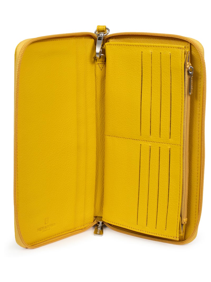 Compañero de viaje - cuero confort hexagona Amarillo - Kiabi