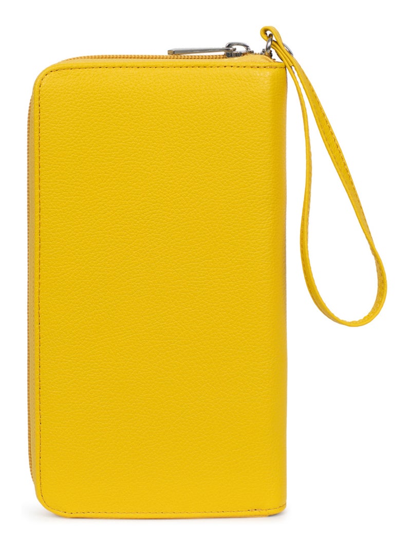 Compañero de viaje - cuero confort hexagona Amarillo - Kiabi