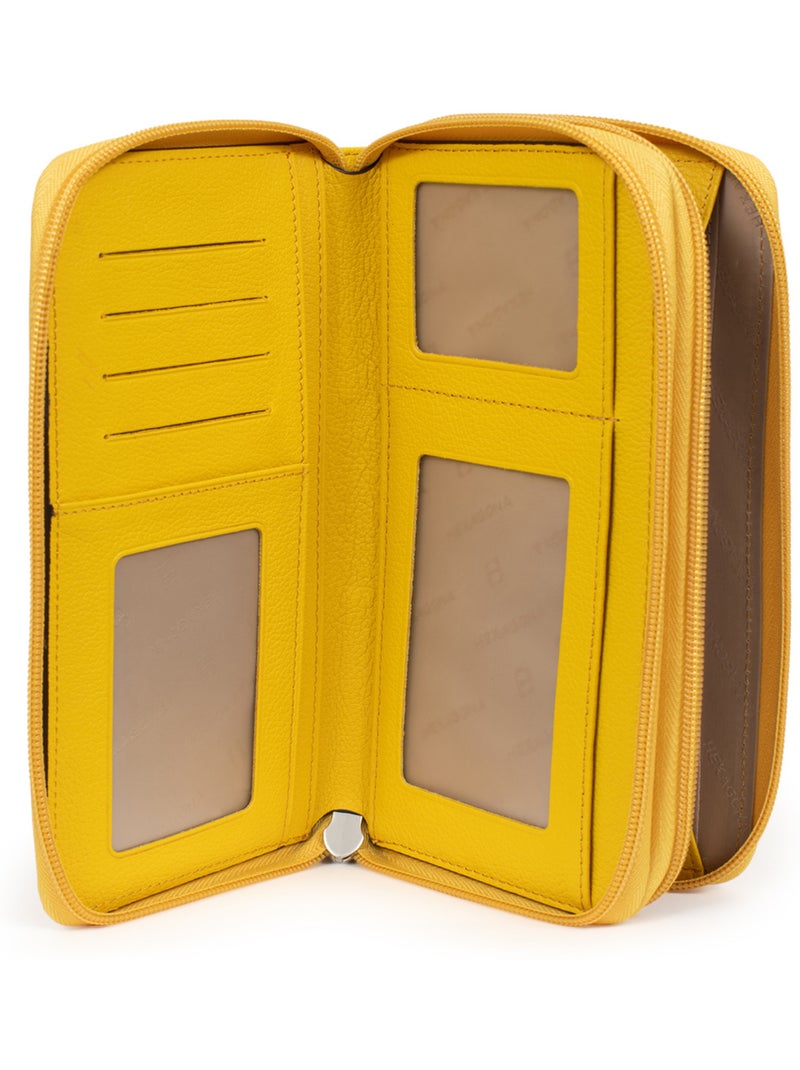 Compañero de viaje - cuero confort hexagona Amarillo - Kiabi