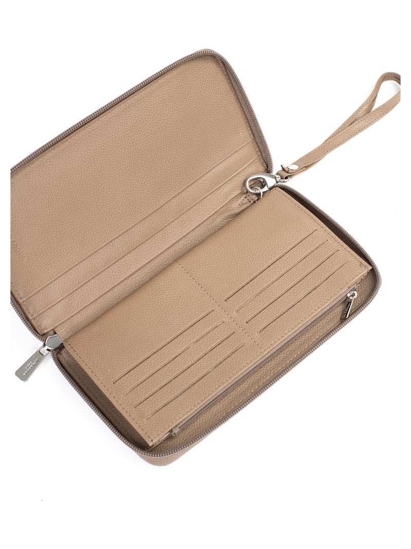 Compañero de viaje - cuero confort hexagona Marrón glaseado - Kiabi