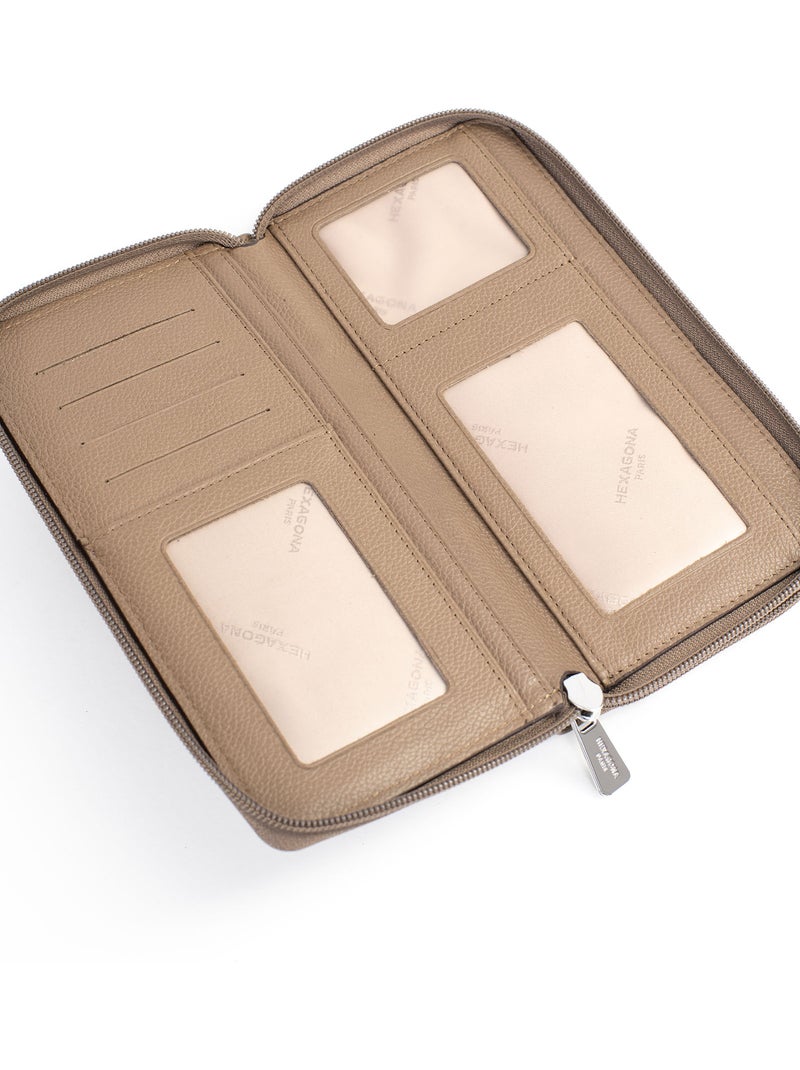 Compañero de viaje - cuero confort hexagona Marrón glaseado - Kiabi