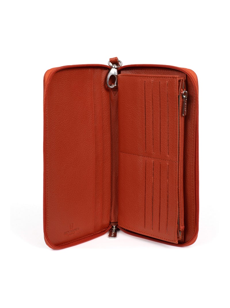 Compañero de viaje - cuero confort hexagona Naranja - Kiabi