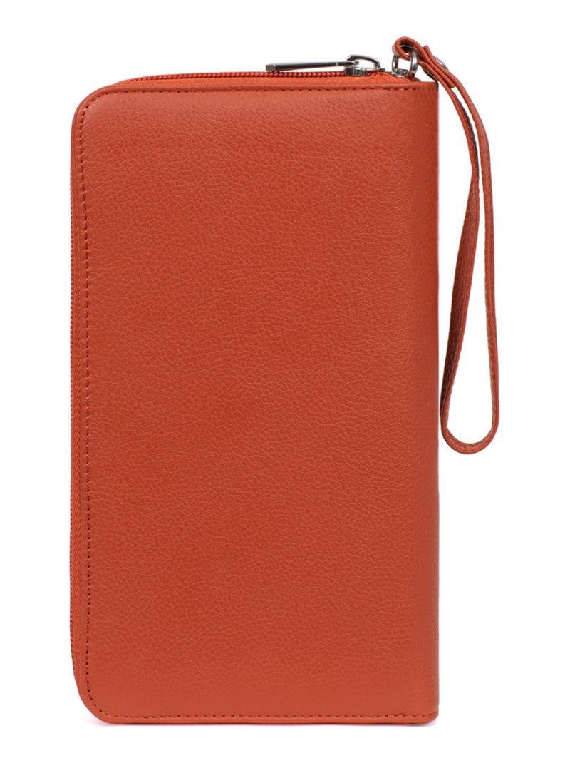 Compañero de viaje - cuero confort hexagona Naranja - Kiabi