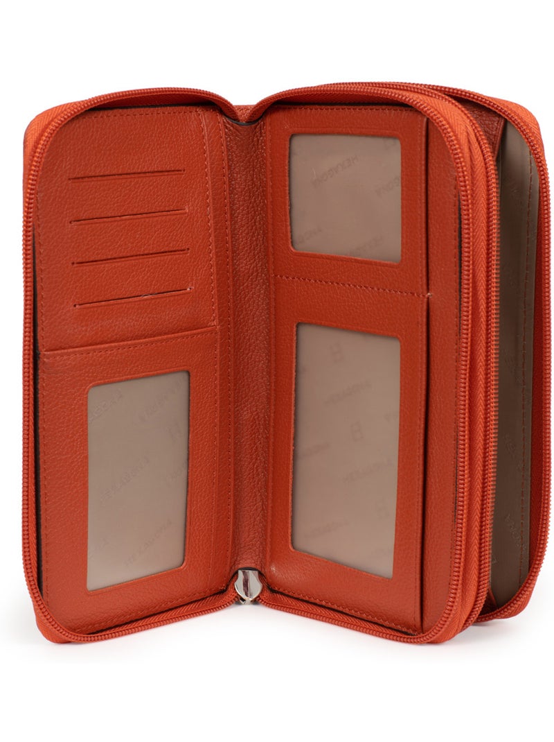 Compañero de viaje - cuero confort hexagona Naranja - Kiabi