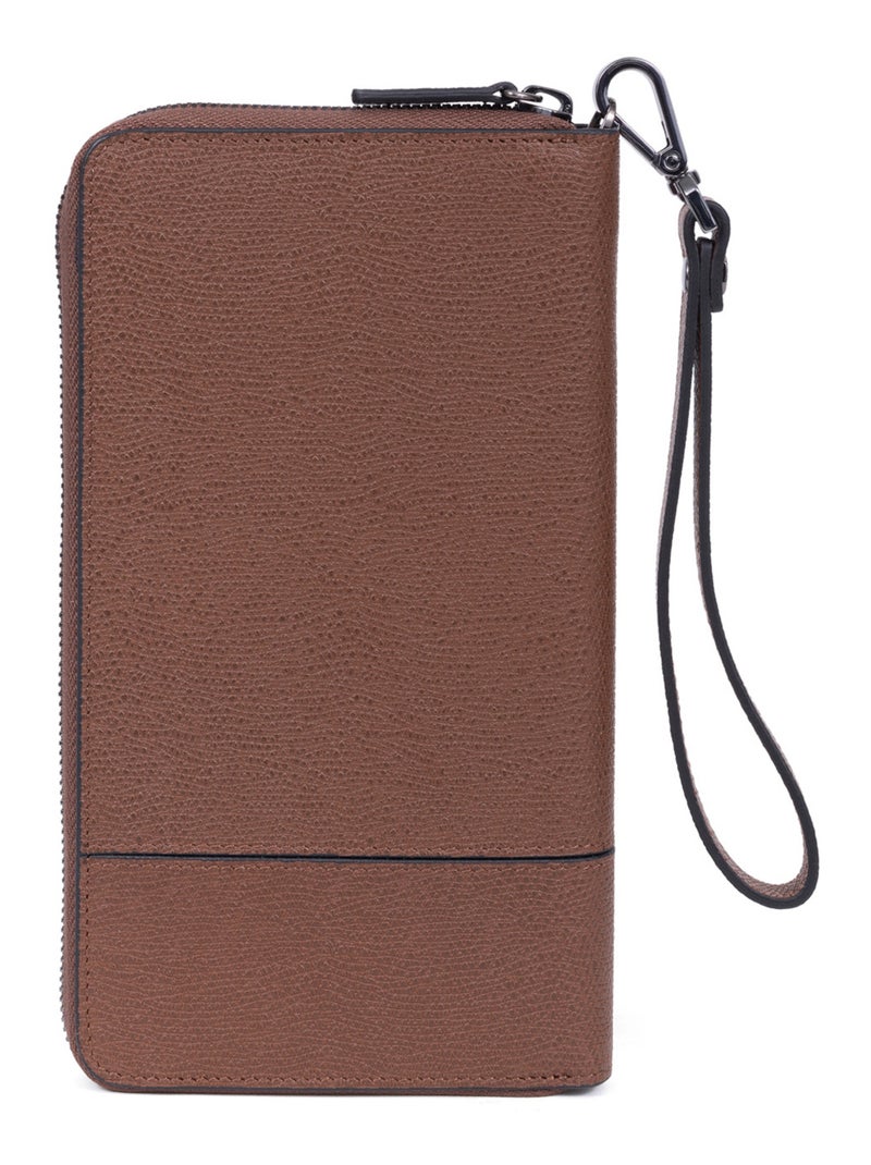 Compañero de viaje - Stop RFID - Cuero DANDY Marrón - Kiabi