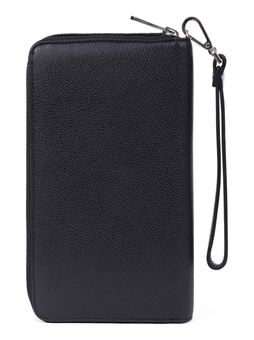 Compañero de viaje - stop rfid - cuero duo hexagona - Kiabi