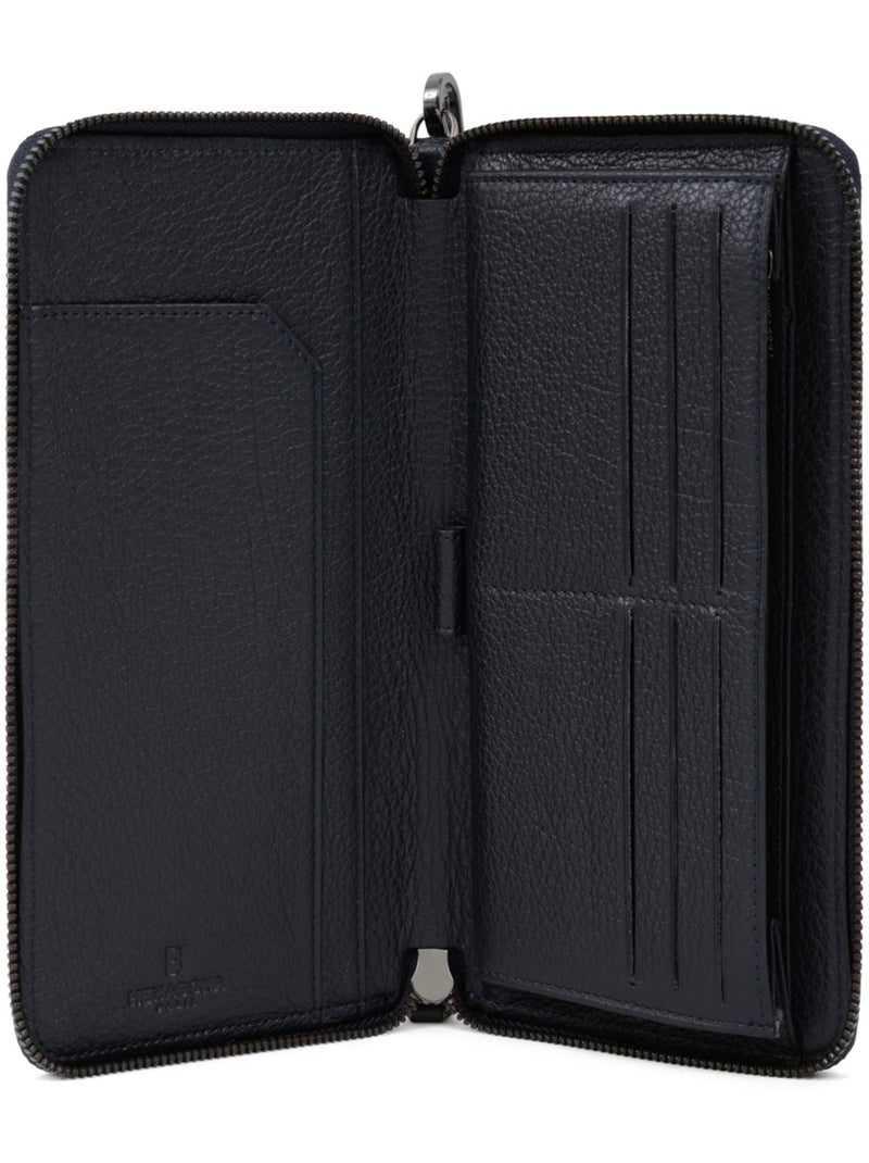 Compañero de viaje - stop rfid - cuero encore hexagona Azul marino - Kiabi