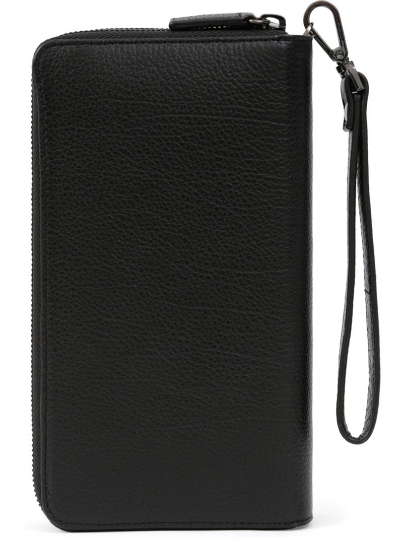 Compañero de viaje - stop rfid - cuero encore hexagona Negro - Kiabi