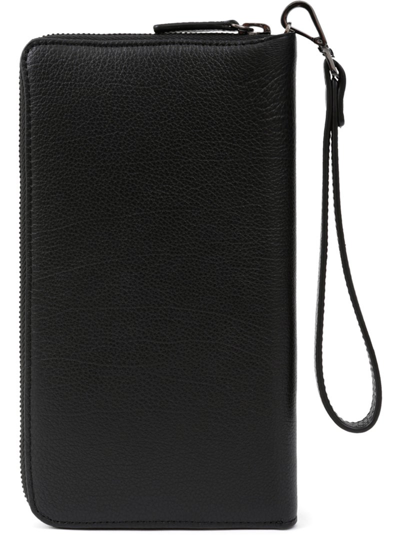 Compañero de viaje - stop rfid - cuero encore hexagona Negro - Kiabi