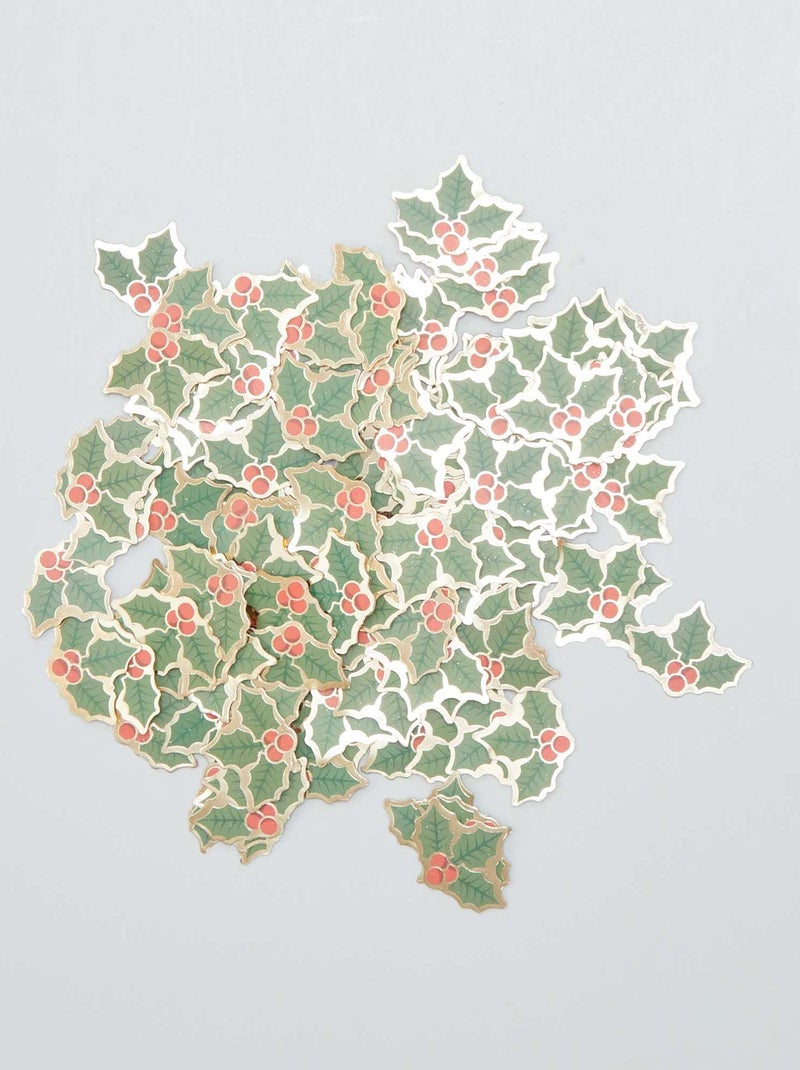Confeti de mesa 'acebo de Navidad' VERDE - Kiabi