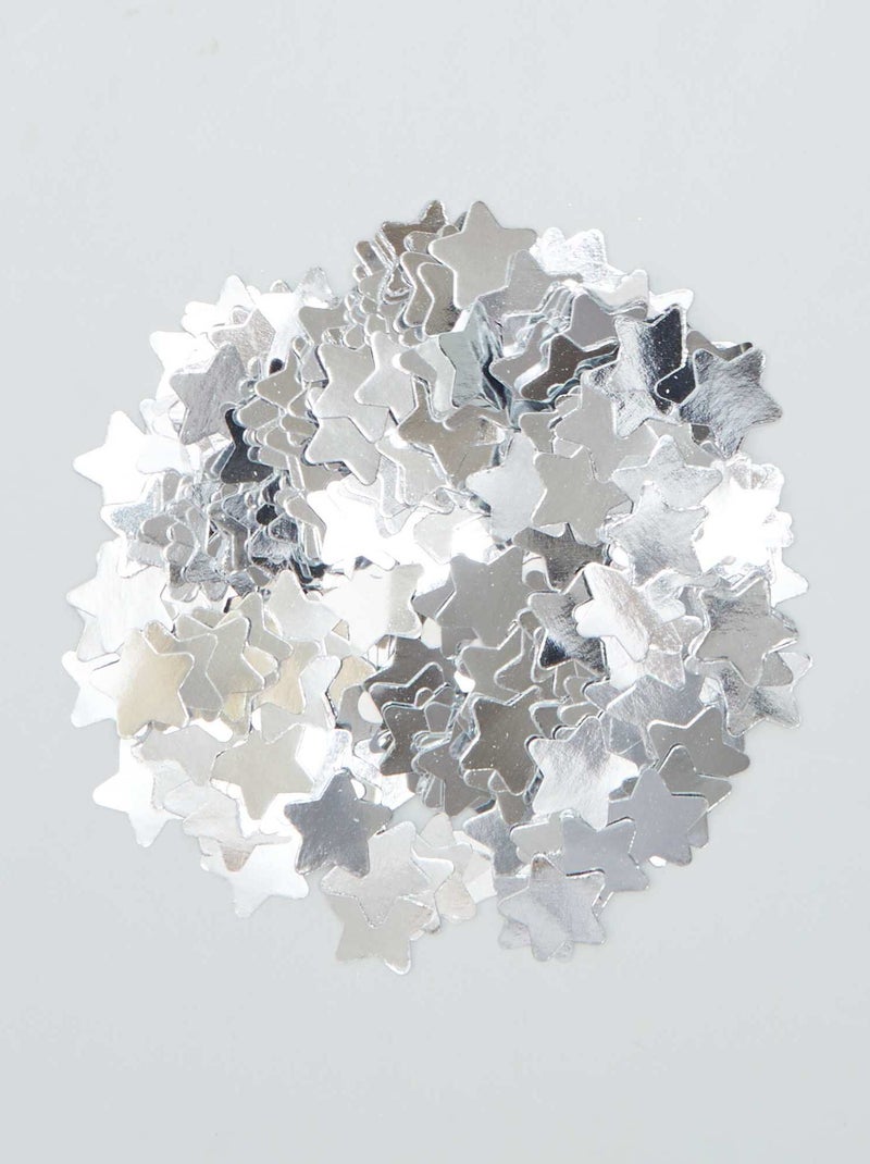 Confeti de mesa 'estrellas' de papel GRIS - Kiabi