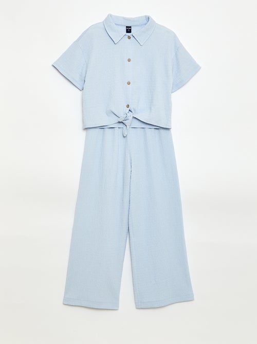 Conjunto 2 piezas camisa + pantalón - Kiabi Conjunto 2 piezas camisa + pantalón - Kiabi