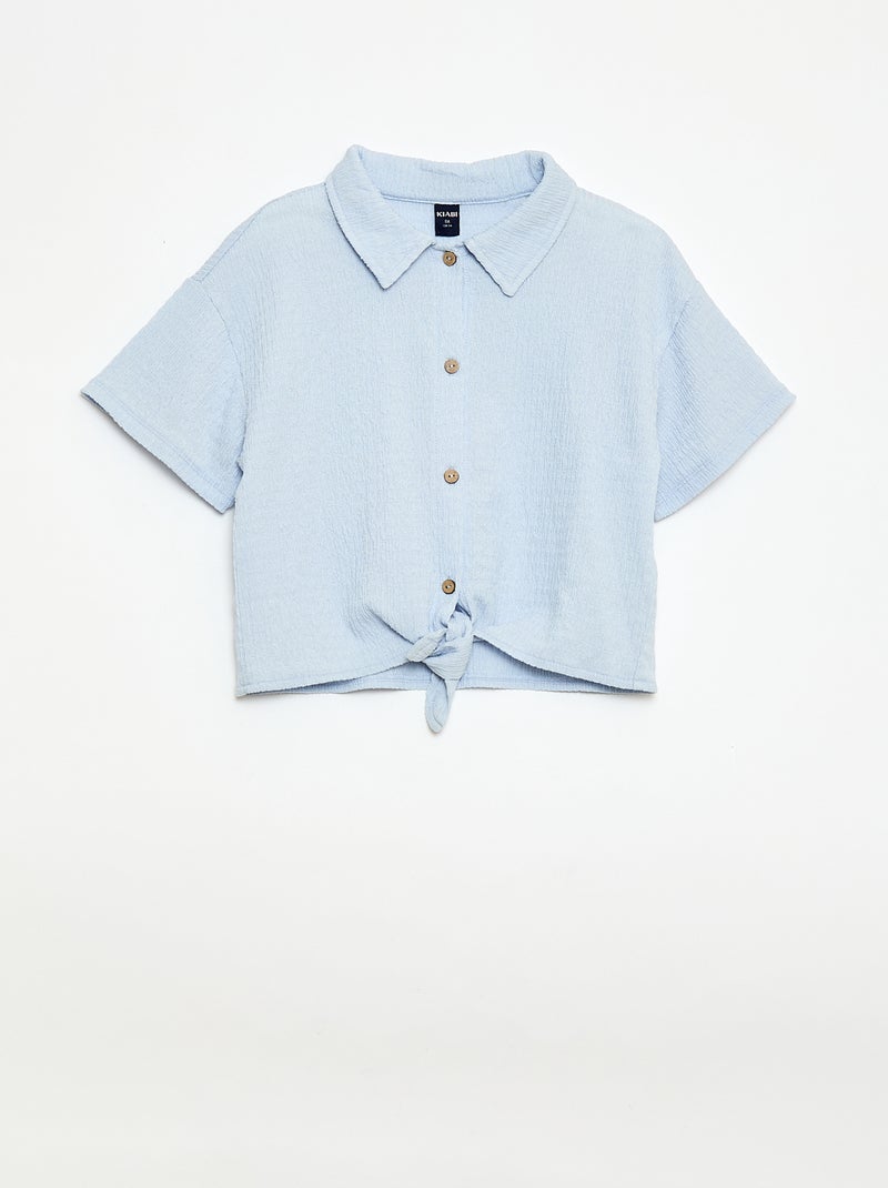 Conjunto 2 piezas camisa + pantalón Azul - Kiabi