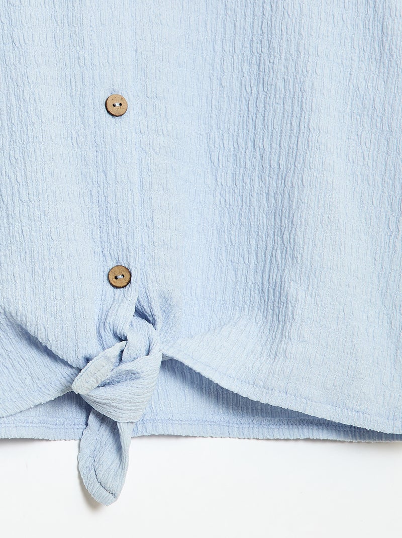 Conjunto 2 piezas camisa + pantalón Azul - Kiabi