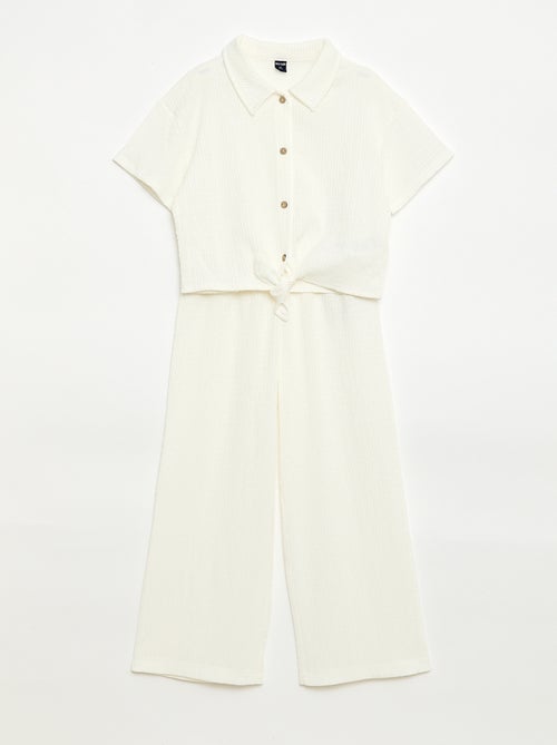 Conjunto 2 piezas camisa + pantalón - Kiabi