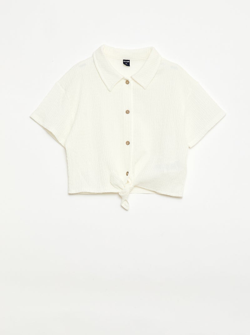 Conjunto 2 piezas camisa + pantalón Blanco - Kiabi