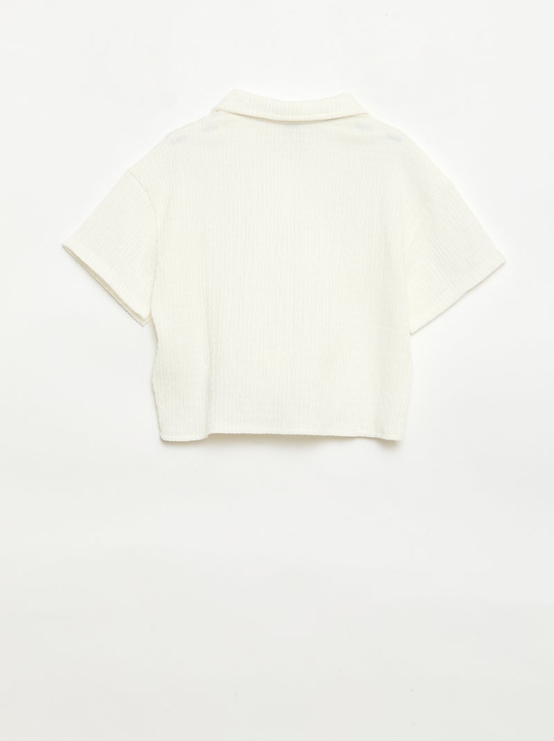 Conjunto 2 piezas camisa + pantalón Blanco - Kiabi