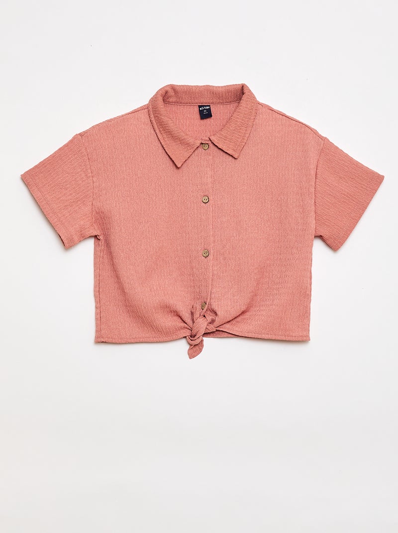 Conjunto 2 piezas camisa + pantalón Rosa - Kiabi