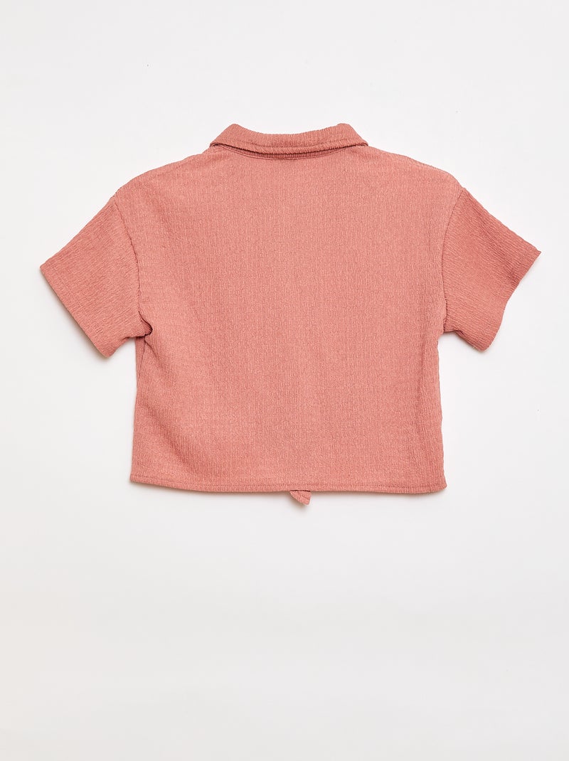 Conjunto 2 piezas camisa + pantalón Rosa - Kiabi