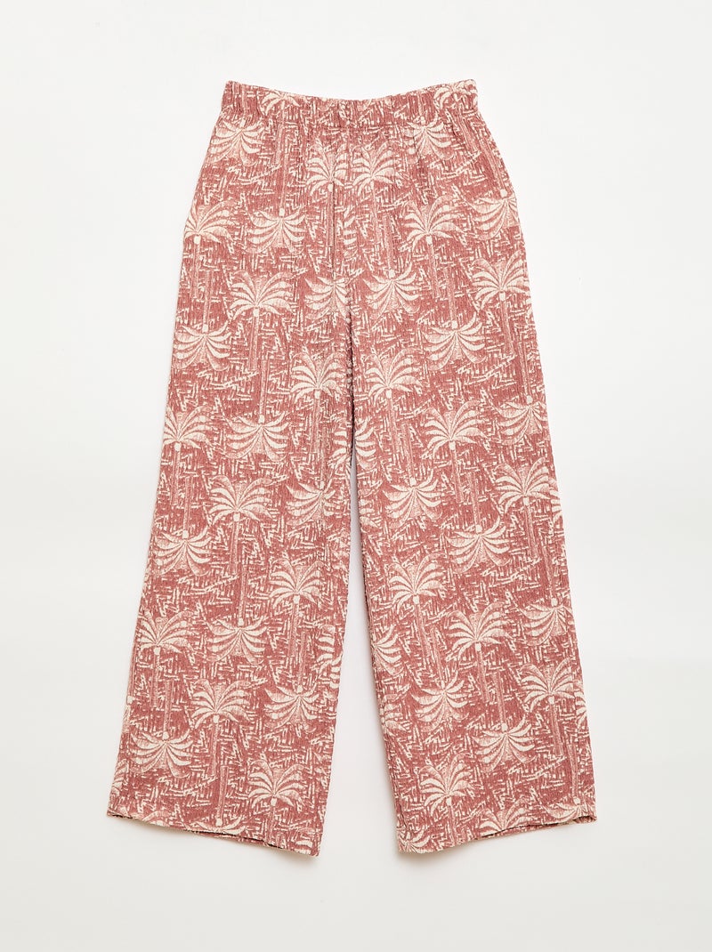 Conjunto 2 piezas camisa + pantalón Rosa - Kiabi