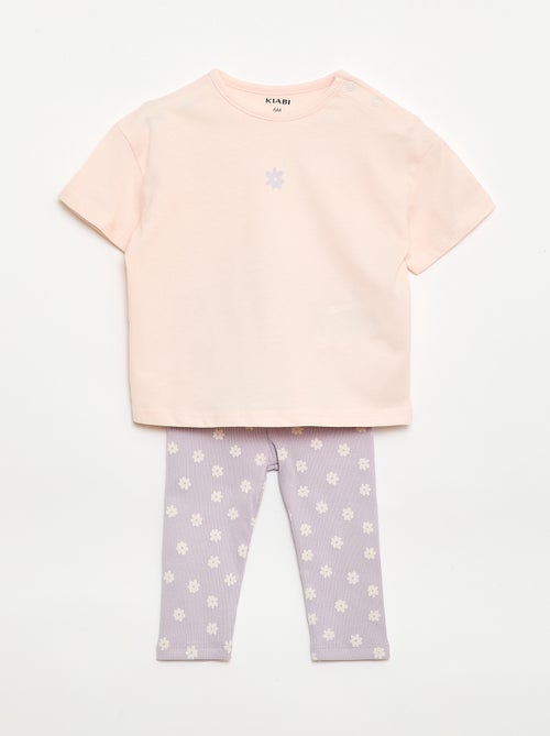 Conjunto 2 piezas Camiseta + Legging - Kiabi