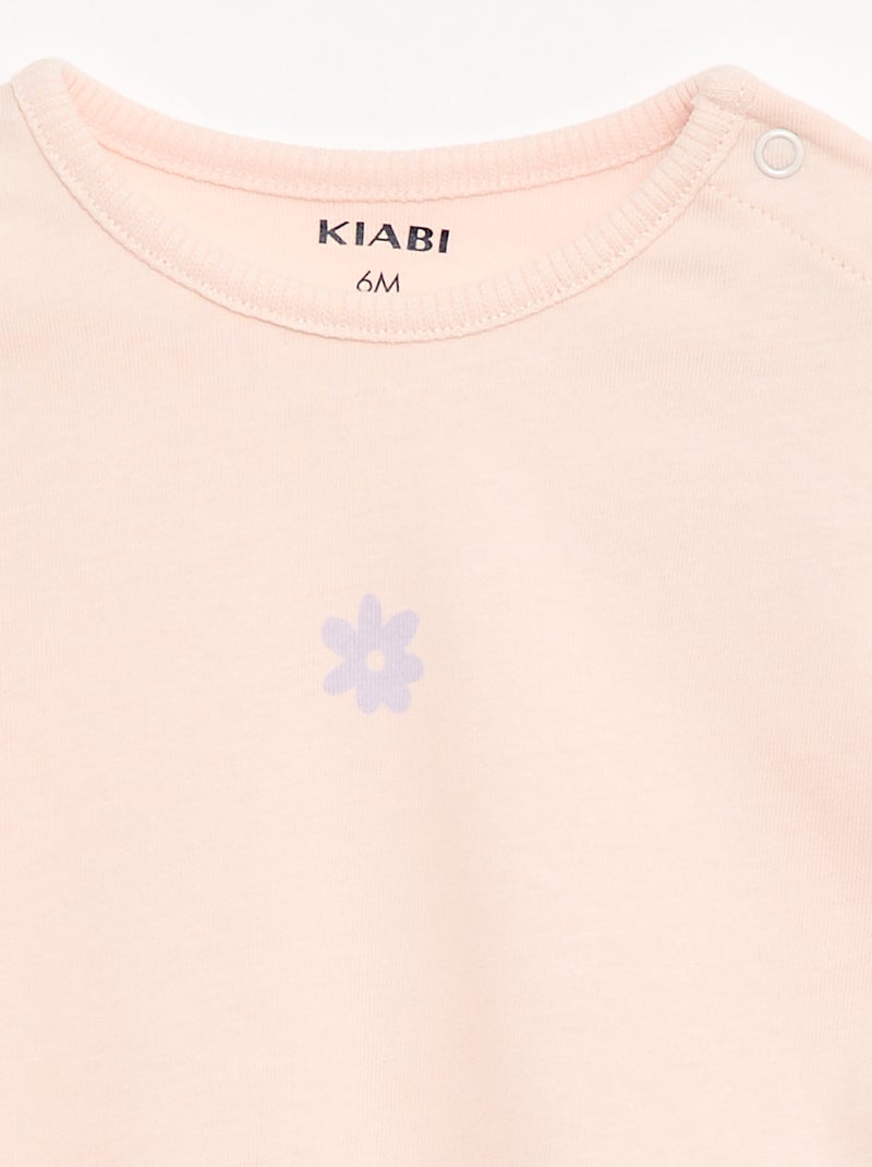 Conjunto 2 piezas Camiseta + Legging Purpura - Kiabi