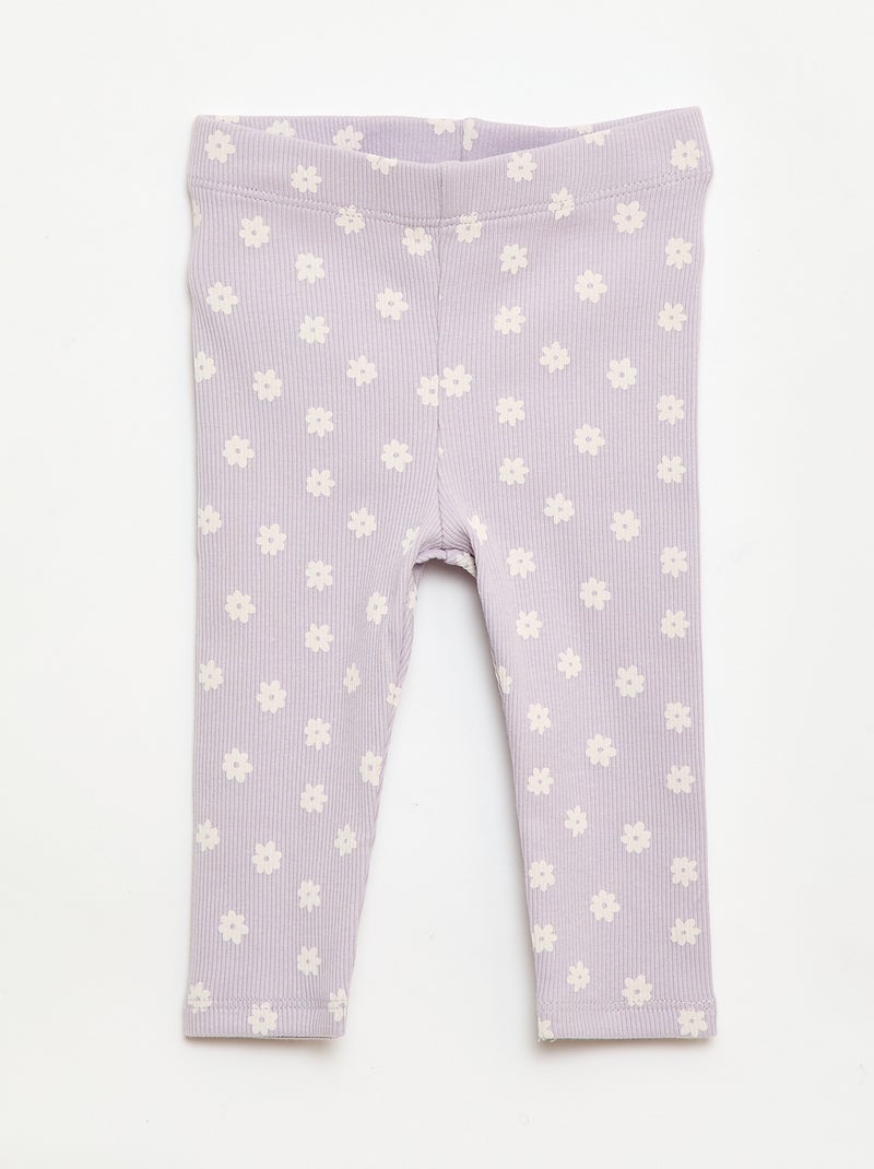Conjunto 2 piezas Camiseta + Legging Purpura - Kiabi