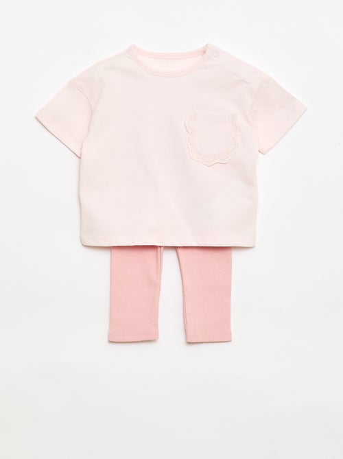 Conjunto 2 piezas Camiseta + Legging - Kiabi