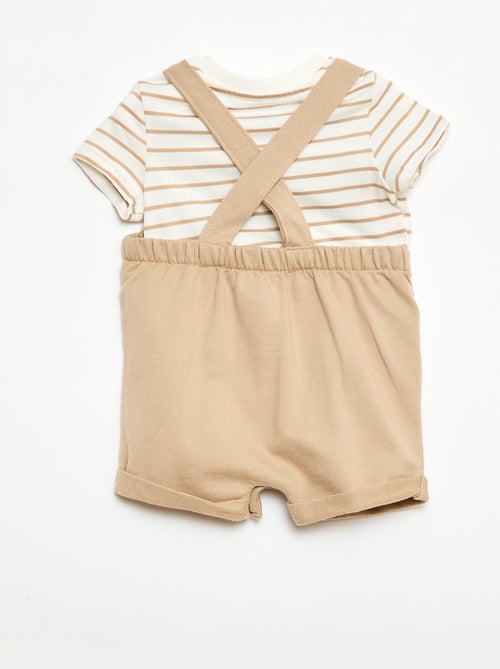 Conjunto 2 piezas Camiseta + Peto corto - Kiabi
