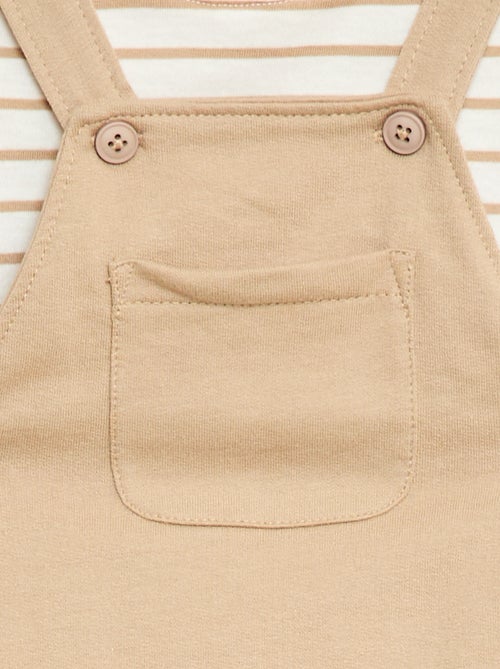 Conjunto 2 piezas Camiseta + Peto corto - Kiabi
