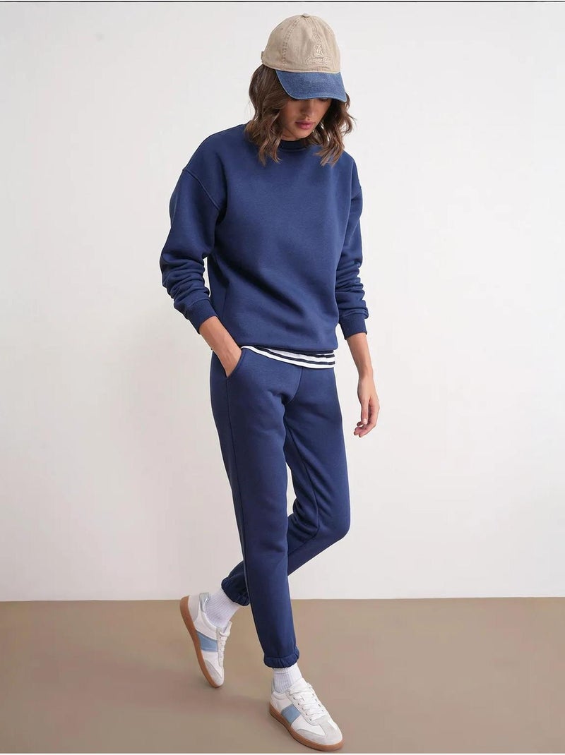 Conjunto acogedor de dos piezas de punto acanalado mixray Azul marino - Kiabi