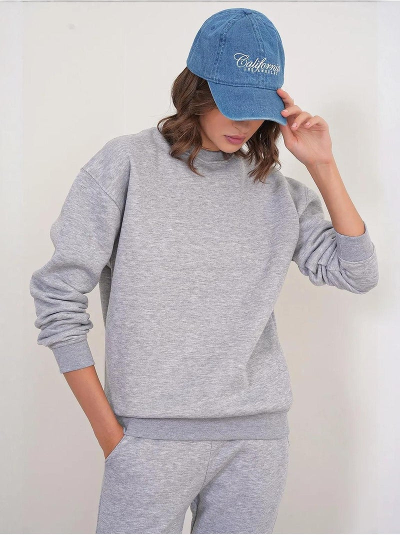 Conjunto acogedor de dos piezas de punto acanalado mixray Gris - Kiabi