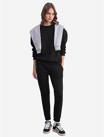 Conjunto acogedor de dos piezas de punto acanalado mixray
