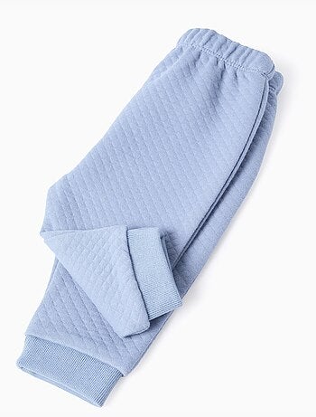 Conjunto acolchado con cierre, azul claro