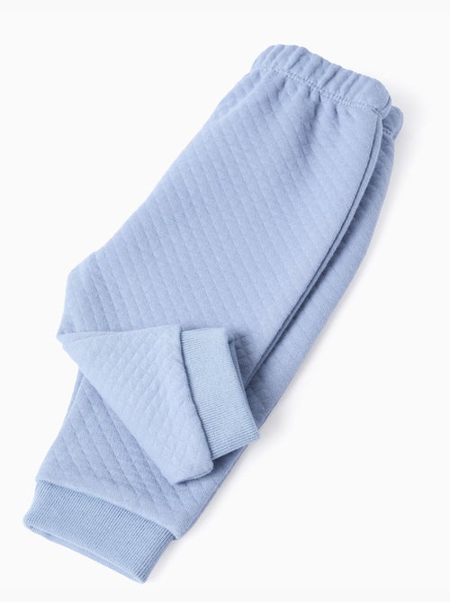 Conjunto acolchado con cierre, azul claro - Kiabi