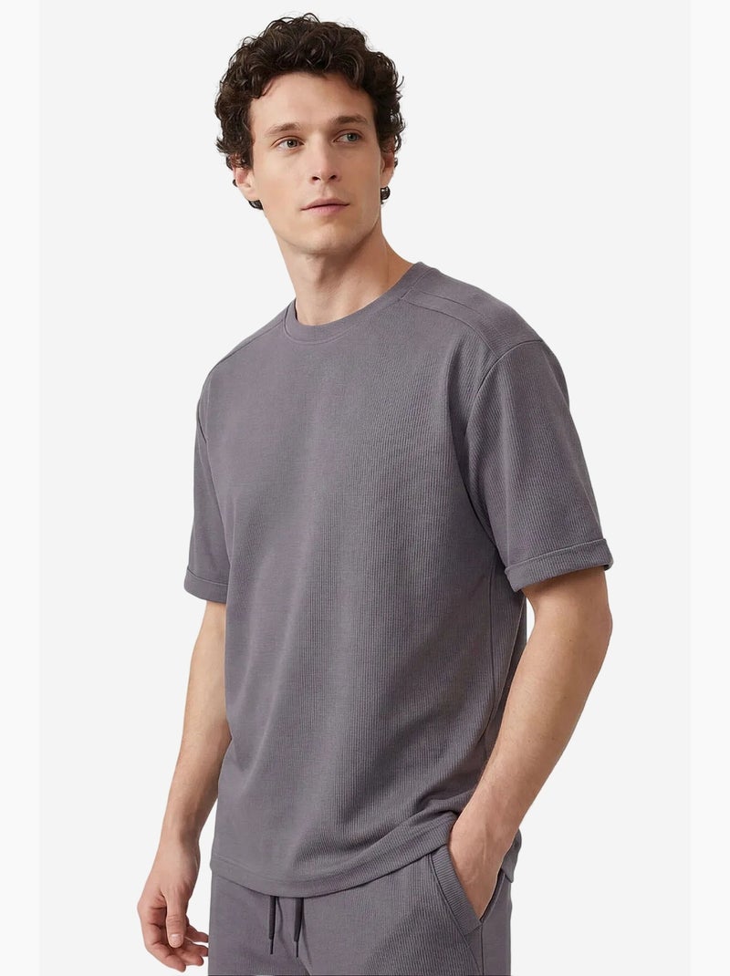 Conjunto active de hombre de mezcla de algodón tommy Gris negro - Kiabi