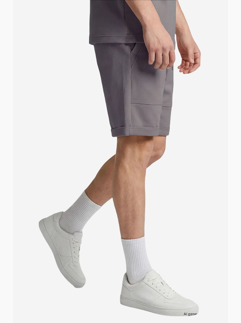 Conjunto active de hombre de mezcla de algodón tommy Gris negro - Kiabi