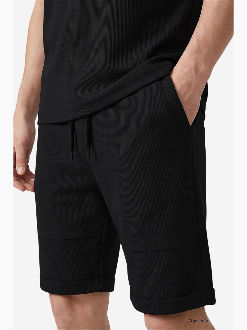Conjunto active de hombre de mezcla de algodón tommy Negro - Kiabi
