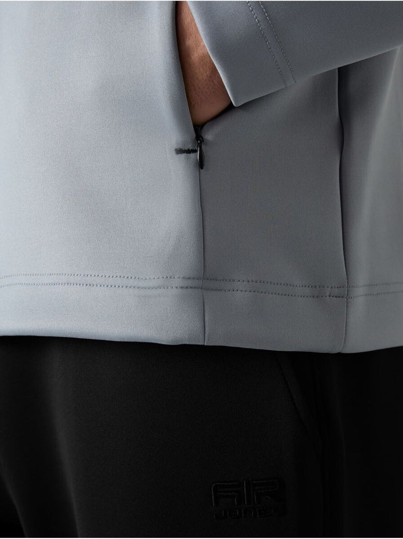 Conjunto active de hombre de scuba de poliéster con cuello con cremallera tommy Gris claro - Kiabi