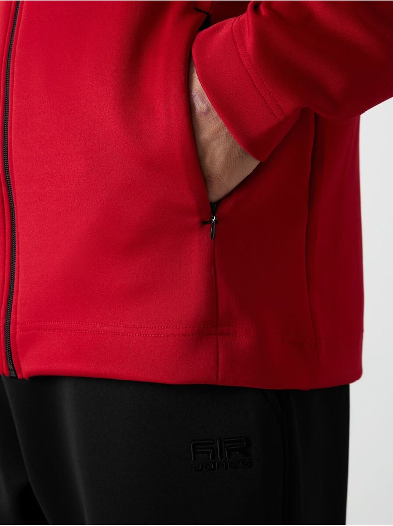 Conjunto active de hombre de scuba de poliéster con cuello con cremallera tommy Rojo - Kiabi